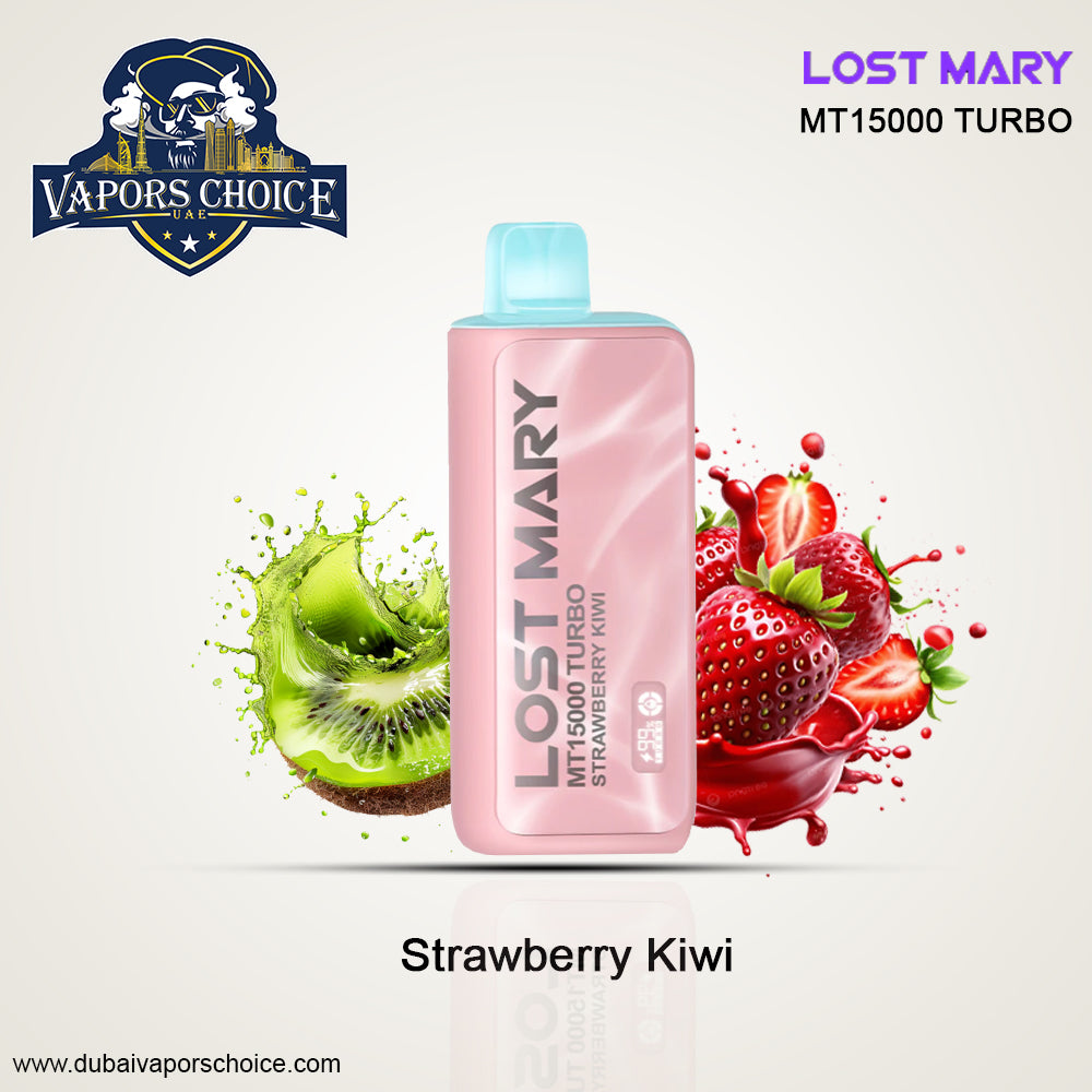 LOST MARY MT15000 (50mg) 15000 PUFFS DISPOSABLE VAPE TURBO Strawberry Kiwi UAE Al Ain & Fujairah