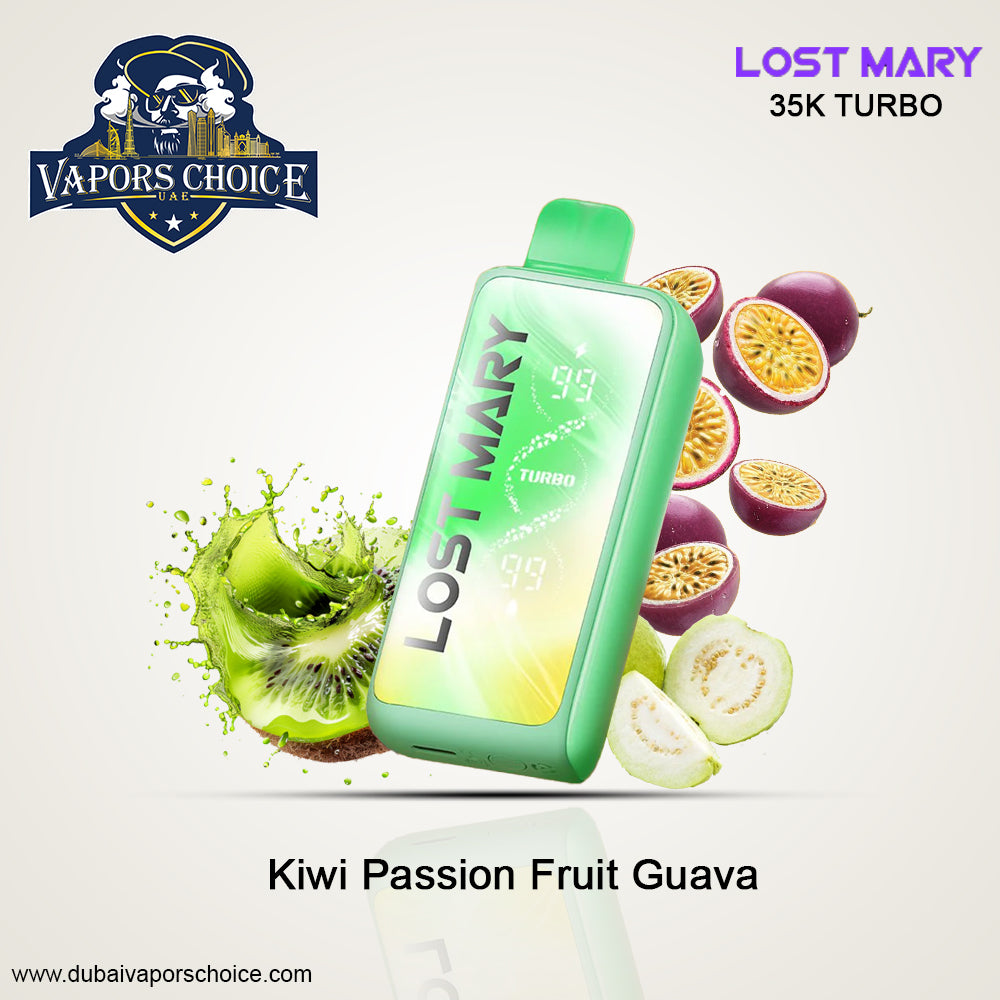 LOST MARY MT35000 35K Puffs Disposable Vape – 20mg & 50mg Kiwi Passion Fruit Guava UAE Abu Dhabi