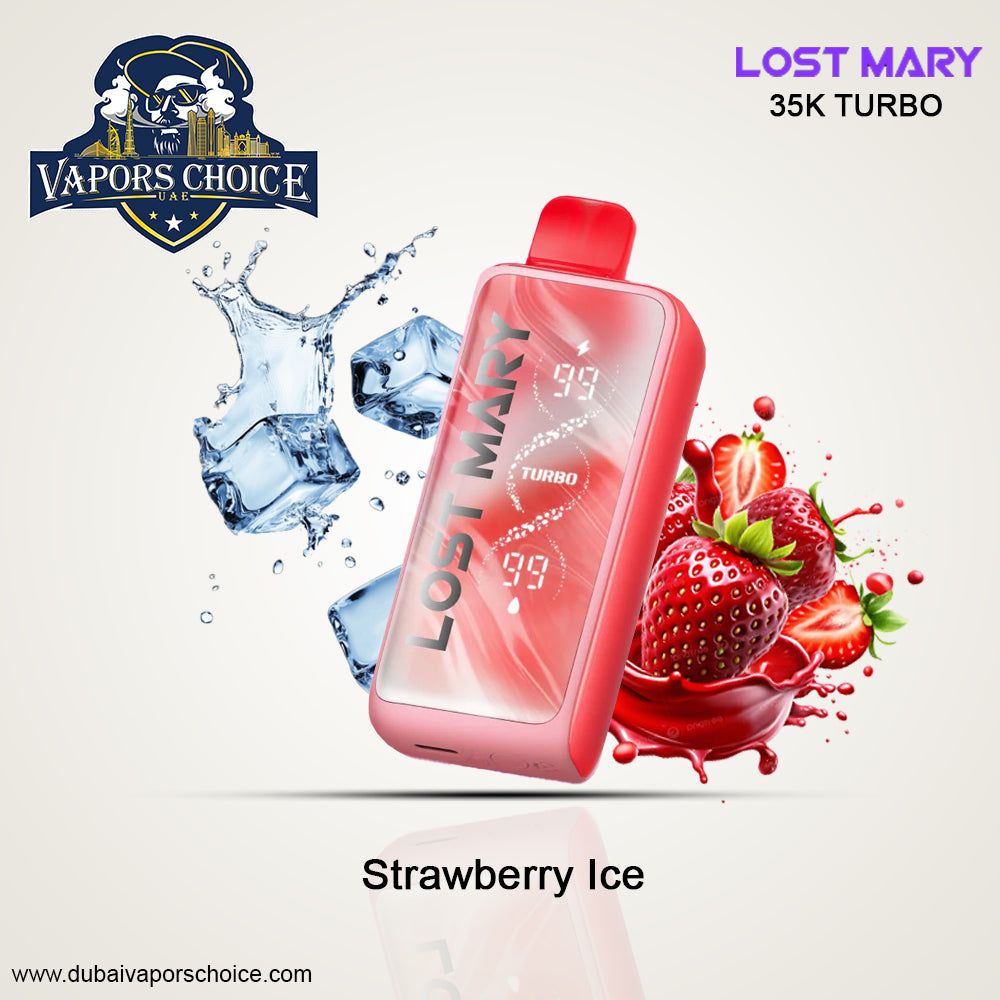 LOST MARY MT35000 35K Puffs Disposable Vape – 20mg & 50mg Strawberry Ice UAE Abu Dhabi & Dubai