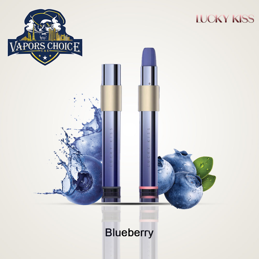 LUCKY KISS Disposable Vape for Females LK600 with 20mg Nicotine Blueberry UAE Abu Dhabi & Dubai