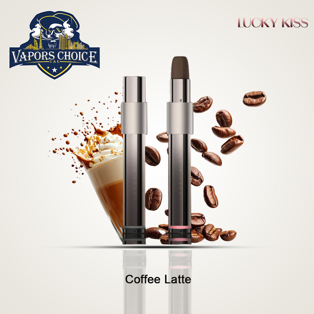 LUCKY KISS Disposable Vape for Females LK600 with 20mg Nicotine Coffee Latte UAE Abu Dhabi & Ajman