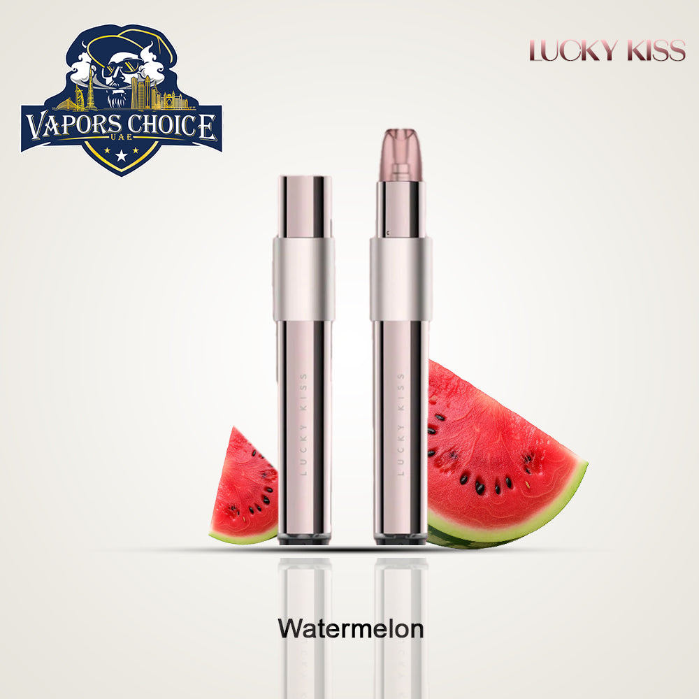 LUCKY KISS Disposable Vape for Females LK600 with 20mg Nicotine Watermelon UAE Abu Dhabi 