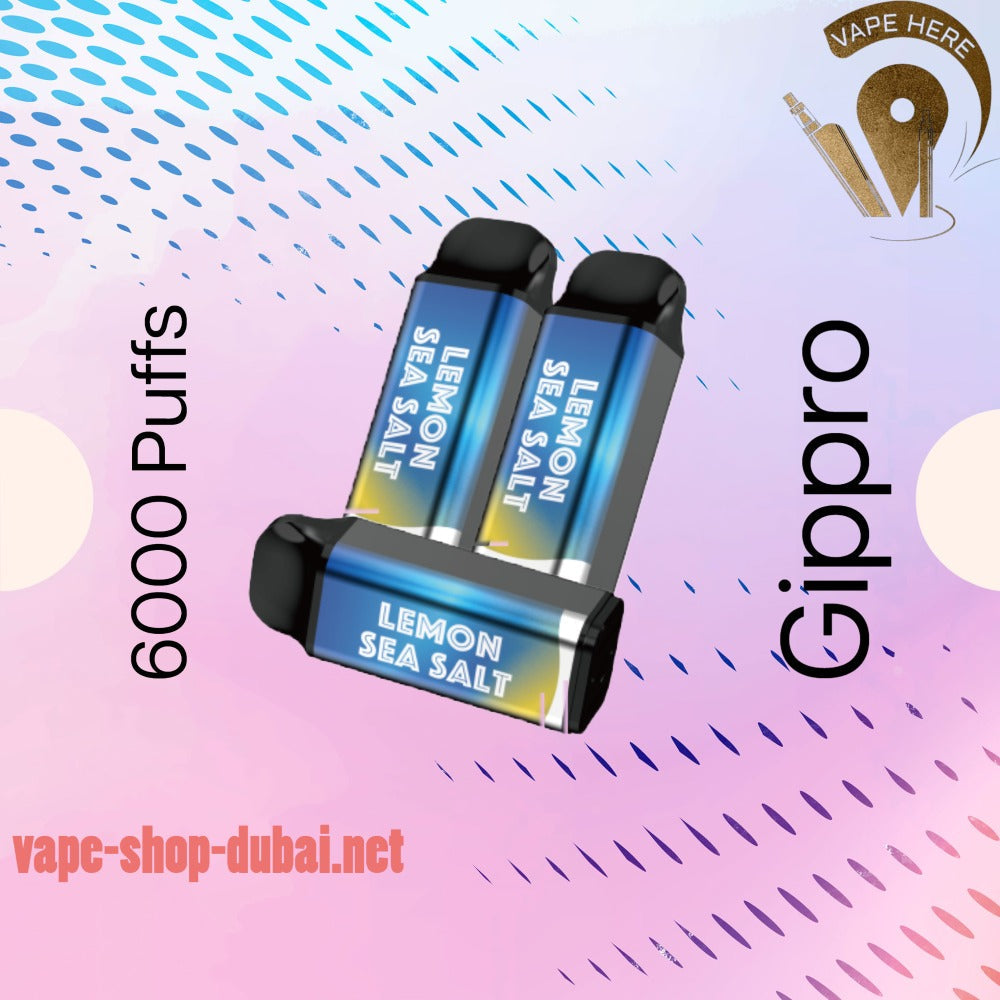 GIPPRO BLING BLING Lemon Sea Salt 6000 PUFFS UAE Sharjah