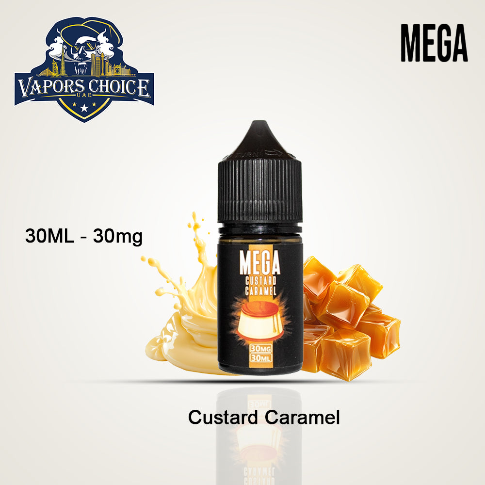 MEGA CUSTARD CARAMEL 30ML SALTNIC -GRAND E-LIQUID Custard Caramel UAE Abu Dhabi
