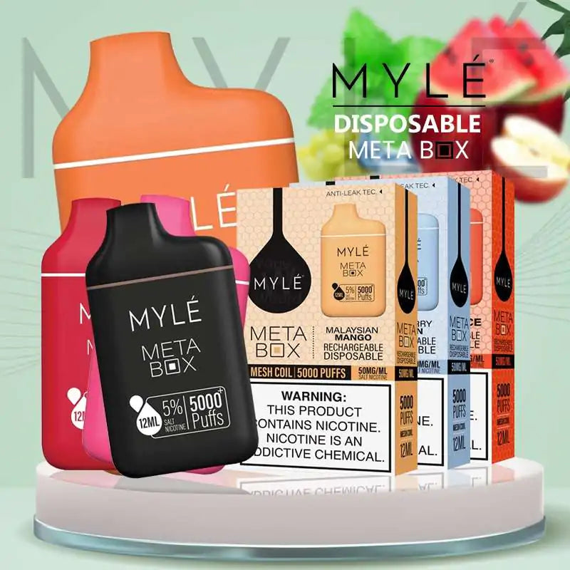 MYLE META BOX DISPOSABLE VAPE 5000 PUFFS UAE Abu Dhabi