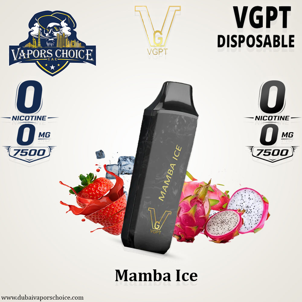 VGPT DISPOSABLE VAPE (0mg-20mg-50mg) 7500 PUFFS & Mamba Ice & UAE & Abu Dhabi
