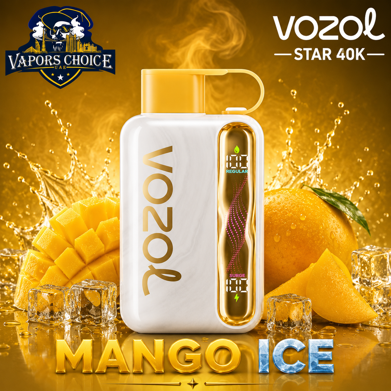 VOZOL STAR 40K Disposable Vape -Dual Power Mode & Mango Ice & UAE & Ajman