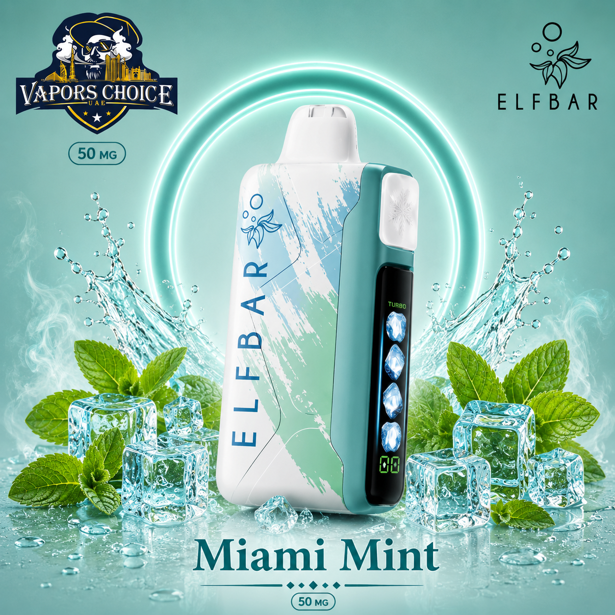 ELF BAR Ice King  30000 _ 30,000 Puffs – Disposable Vape & Miami Mint & UAE & Ajman