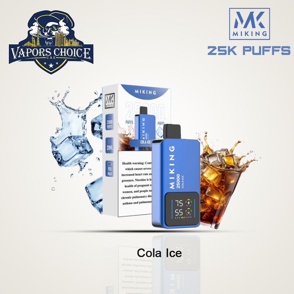 Miking 25000 Puffs Disposable Vape 20mg Nicotine Cola Ice UAE Abu Dhabi & Dubai