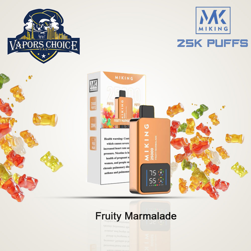 Miking 25000 Puffs Disposable Vape 20mg Nicotine Fruit Marmalade UAE Abu Dhabi & Al Ain