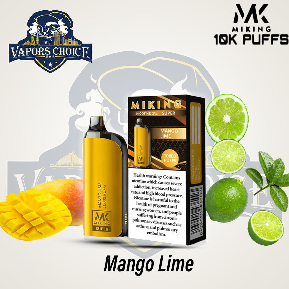 Miking Super 10000 Puffs Disposable Vape 20mg Nicotine & UAE & Al Ain 