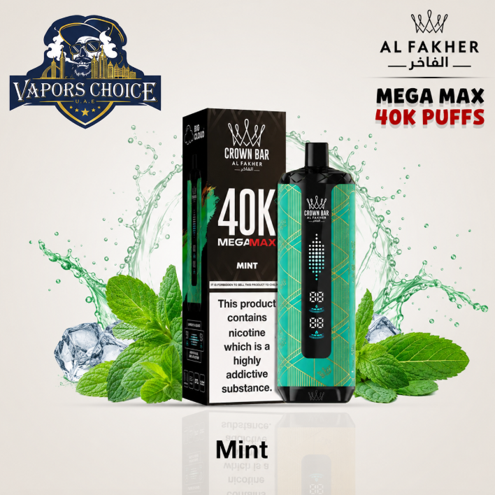 Al Fakher Mega Max 40K – Buy Authentic Crown Bar  in Dubai & UAE 
