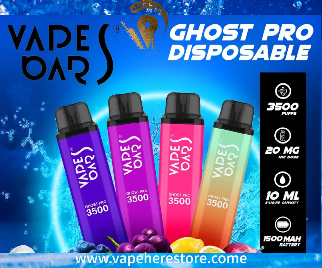 VAPES BAR - GHOST PRO 3500 PUFFS 0MG DISPOSABLE VAPE - Vape Here Store