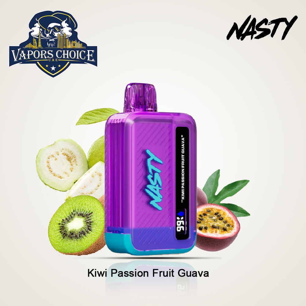 NASTY BAR DX8.5i (20mg) 8500 PUFFS - DISPOSABLE VAPE Kiwi Passion Fruit Guava UAE Ras Al-Khaimah 