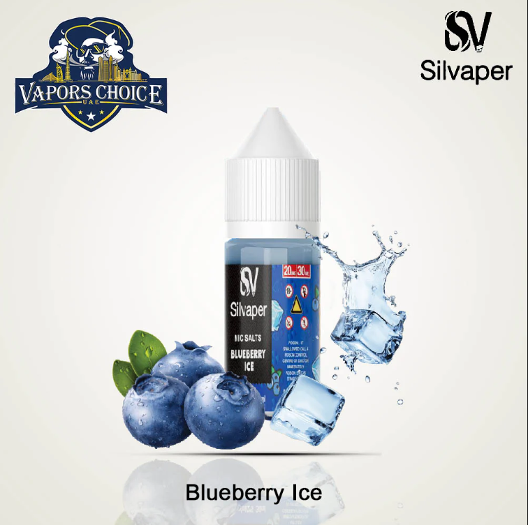 New Silvaper 20mg - Salt Nic 30ml E-Liquid Blueberry Ice UAE Abu Dhabi