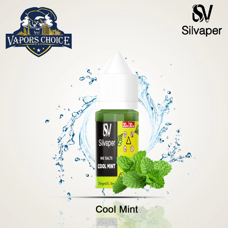 New Silvaper 20mg - Salt Nic 30ml E-Liquid Cool Mint UAe Abu Dhabi & Al Ain