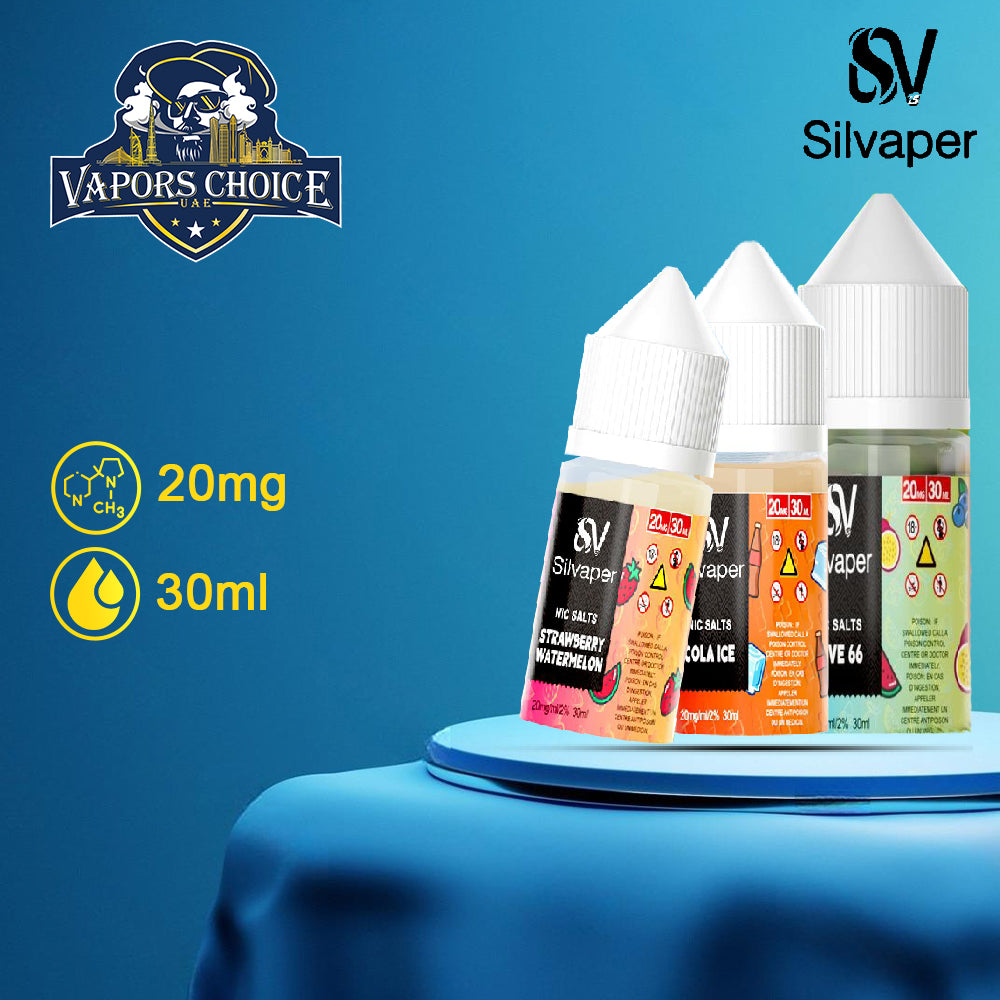 New Silvaper 20mg Salt Nic 30ml E-Liquid UAE Abu Dhabi
