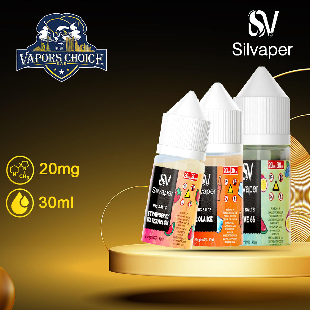 New Silvaper 20mg Salt Nic 30ml E-Liquid UAE Dubai