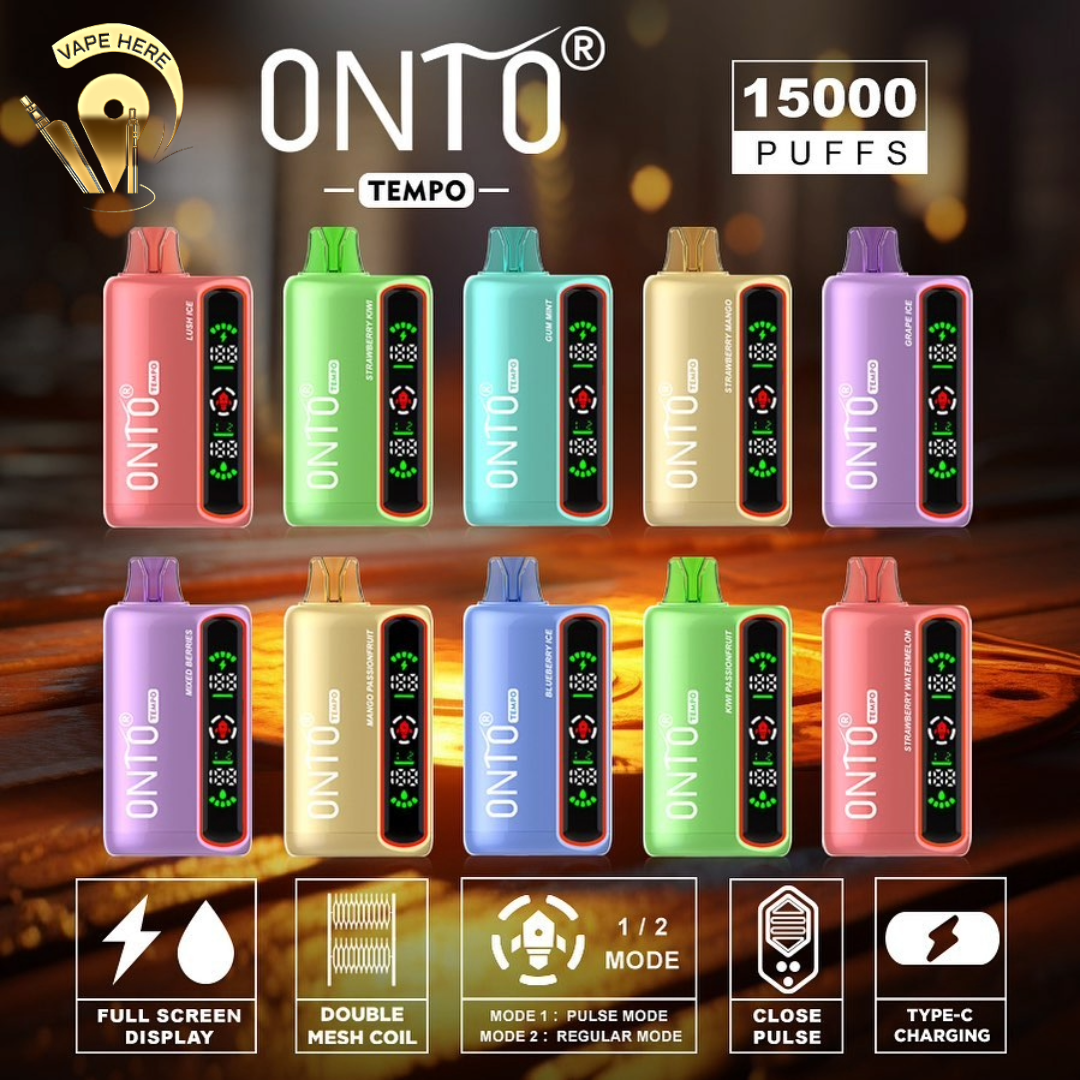 ONTO TEMPO 15000 Puffs Display Disposable Vape UAE Dubai