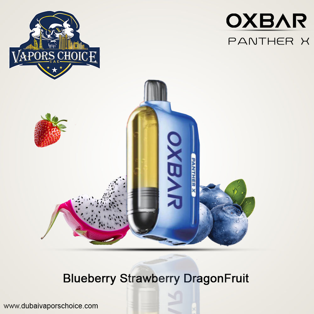 OXBAR X Panther X 50K PUFFS DISPOSABLE VAPE Nicotine Boost Blueberry Strawberry Dragon Fruit UAE Abu Dhabi & Al Ain
