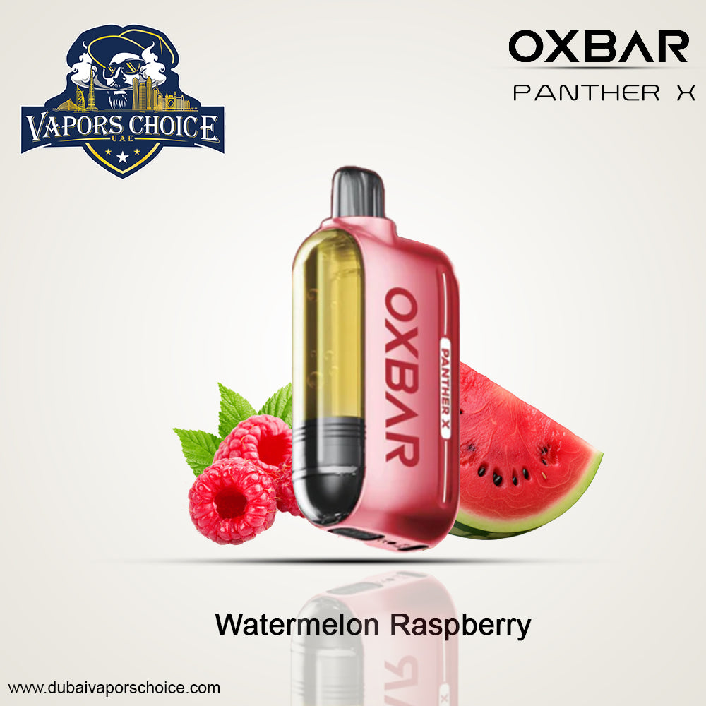 OXBAR X Panther X 50K PUFFS DISPOSABLE VAPE Nicotine Boost Watermelon Raspberry UAE Dubai & Al Ain