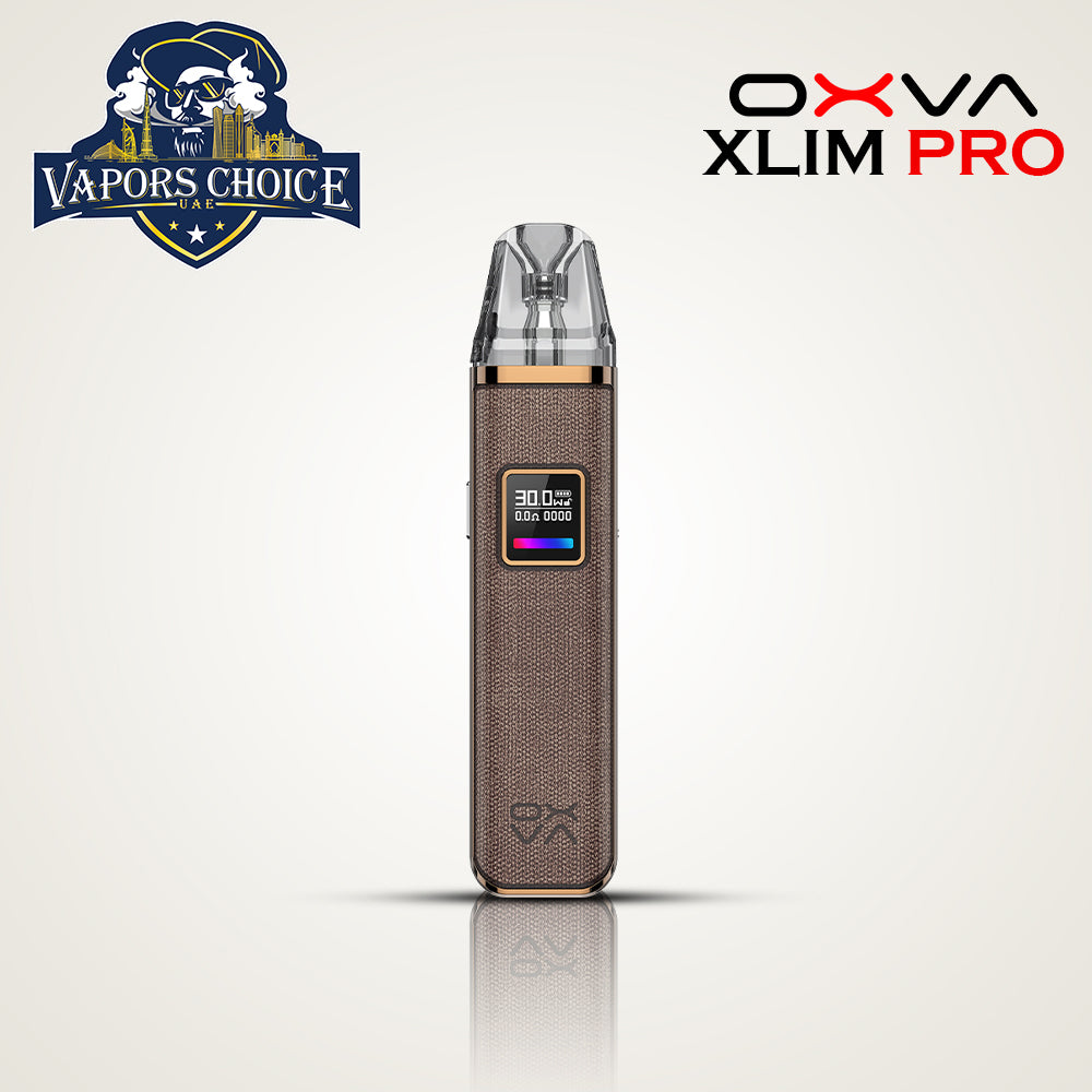 OXVA Xlim Pro Vape Kit 1000mAh Denim Brown UAE Ajman