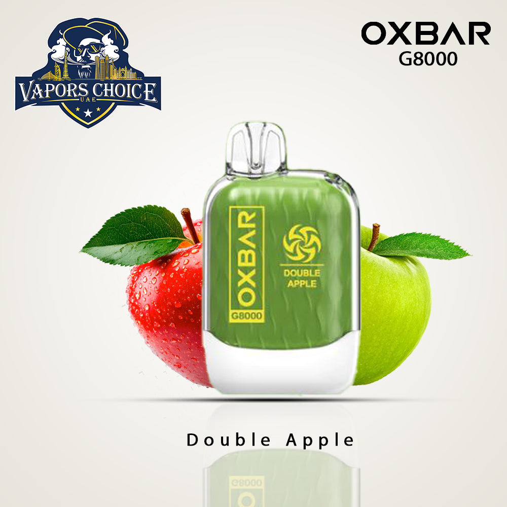 OXVA OXBAR G8000 (50mg & 20mg) 8000 PUFFS - DISPOSABLE VAPE Double Apple UAE Ajman