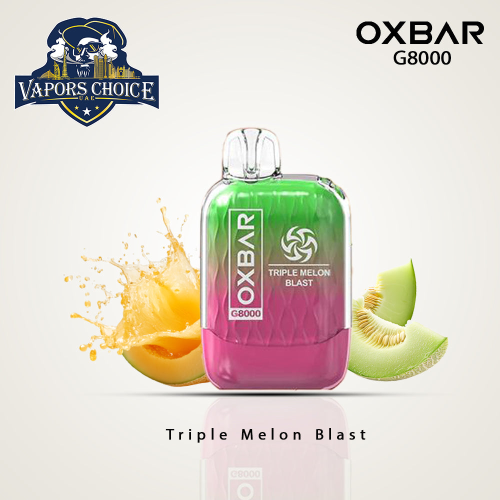 OXVA OXBAR G8000 (50mg & 20mg) 8000 PUFFS - DISPOSABLE VAPE Triple Melon Blast UAE Dubai & Fujairah