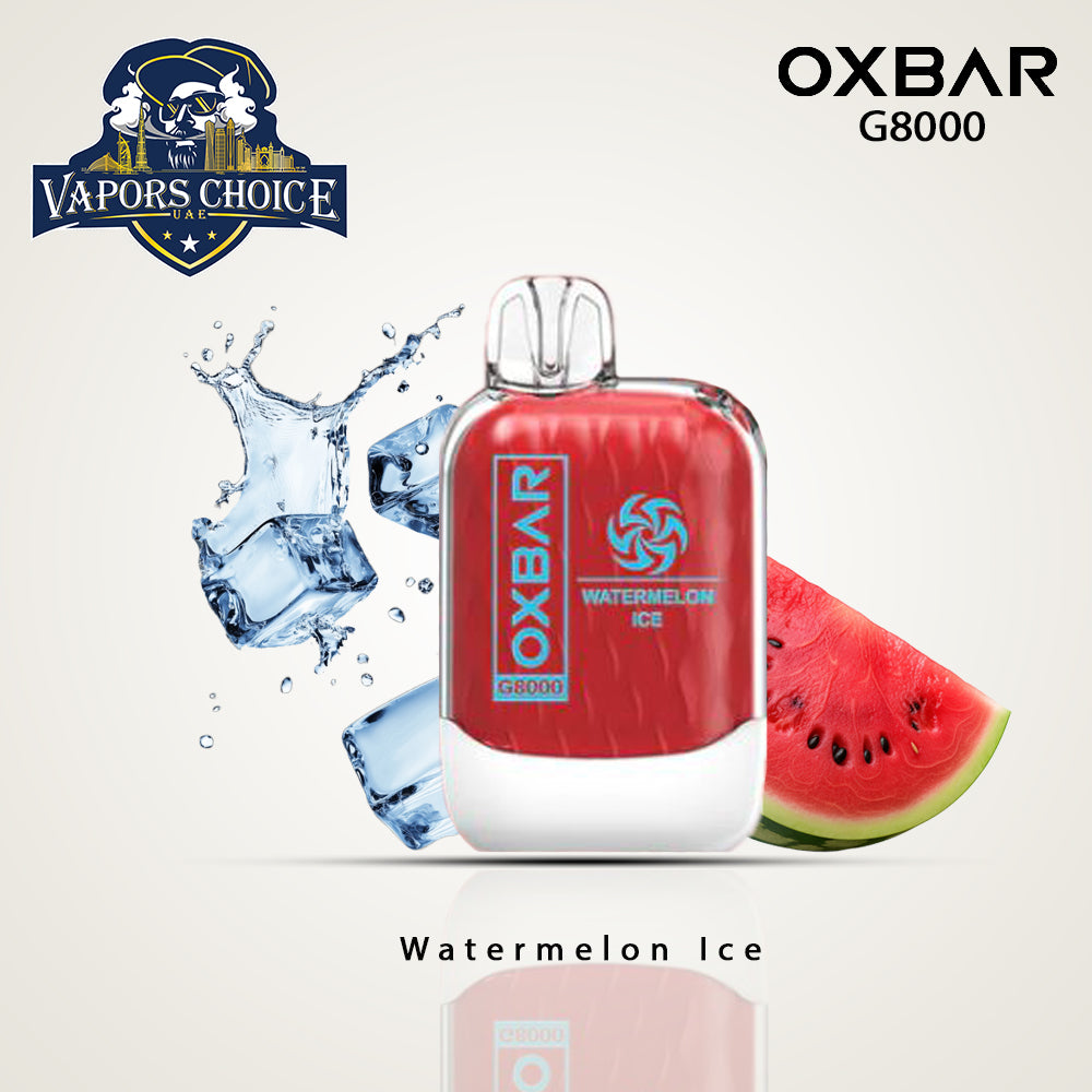 OXVA OXBAR G8000 (50mg & 20mg) 8000 PUFFS - DISPOSABLE VAPE Watermelon Ice UAE Al Ain & Dubai