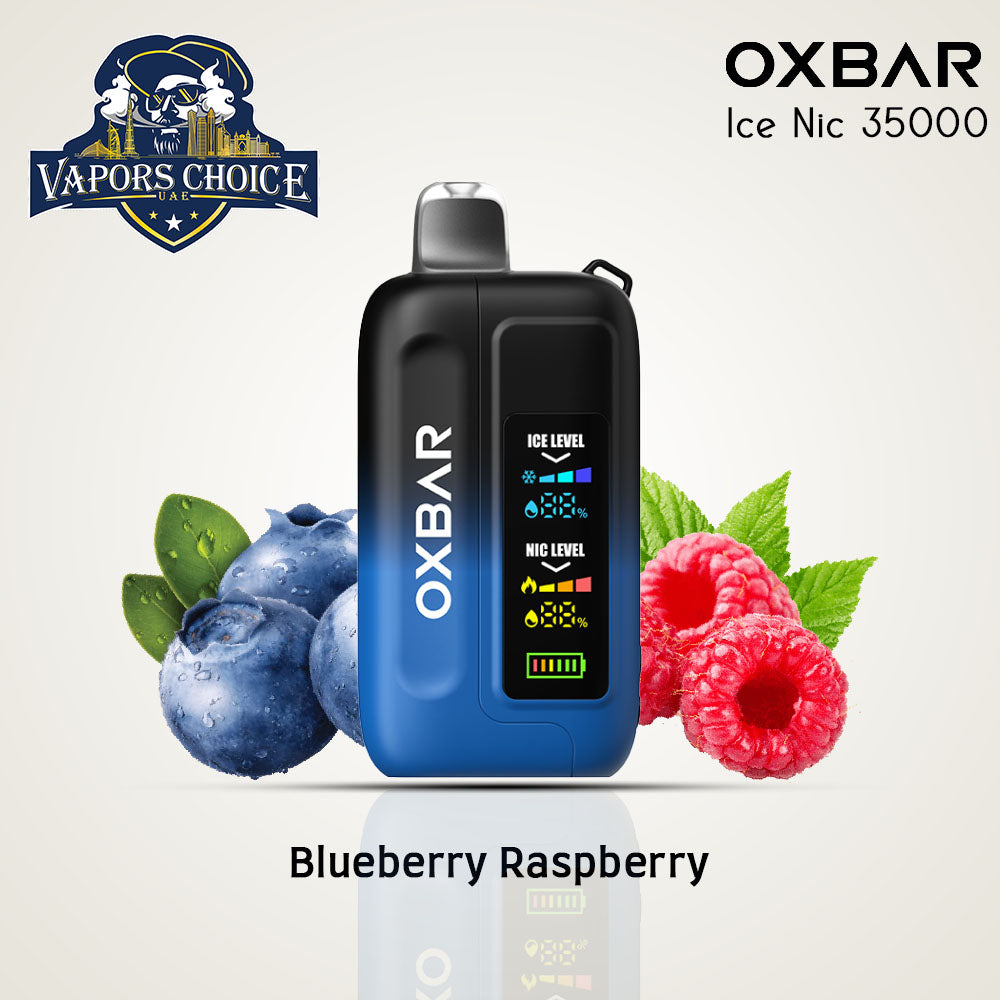 OXVA OXBAR THE FOX DISPOSABLE VAPE (35000 PUFFS) Blueberry Raspberry UAE Dubai