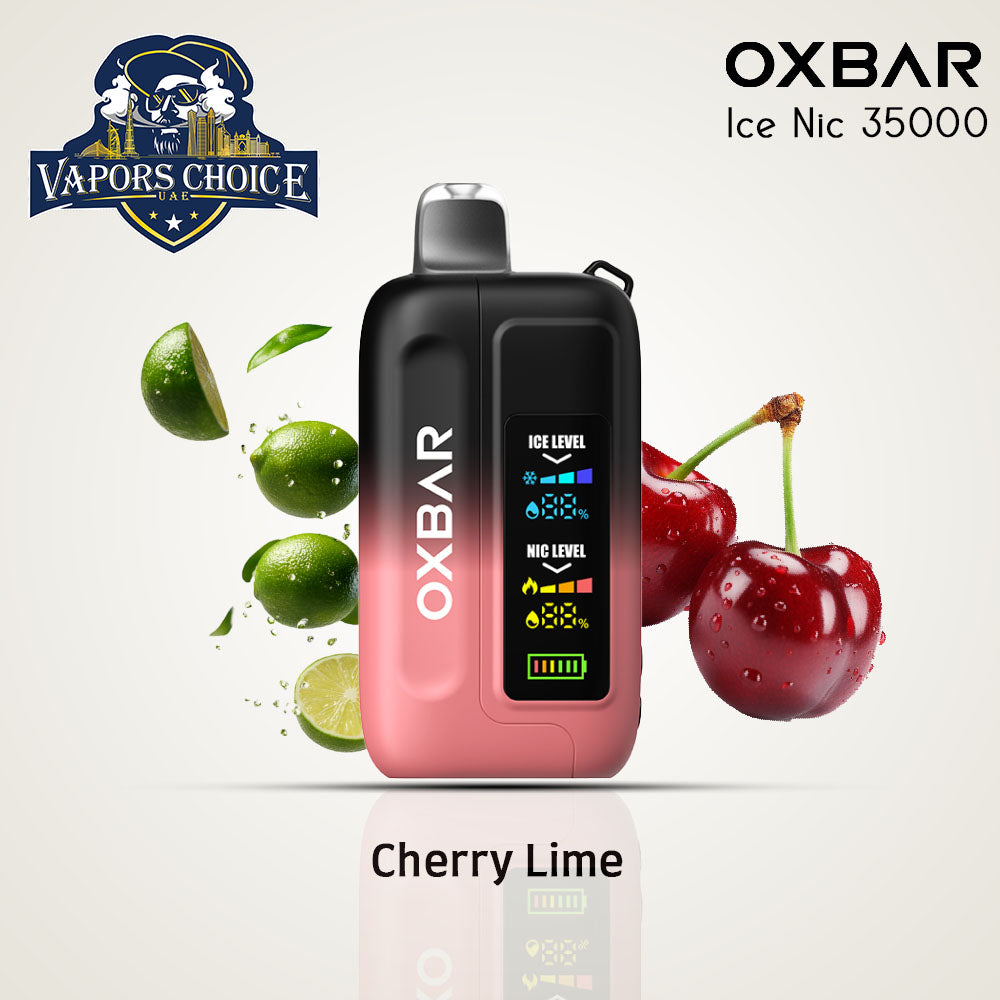 OXVA OXBAR THE FOX DISPOSABLE VAPE (35000 PUFFS) Cherry Lime UAE Al Ain