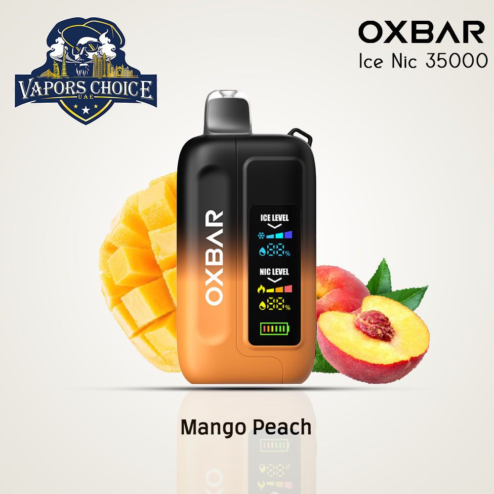 OXVA OXBAR THE FOX DISPOSABLE VAPE (35000 PUFFS) Mango Peach UAE Abu Dhabi & Dubai