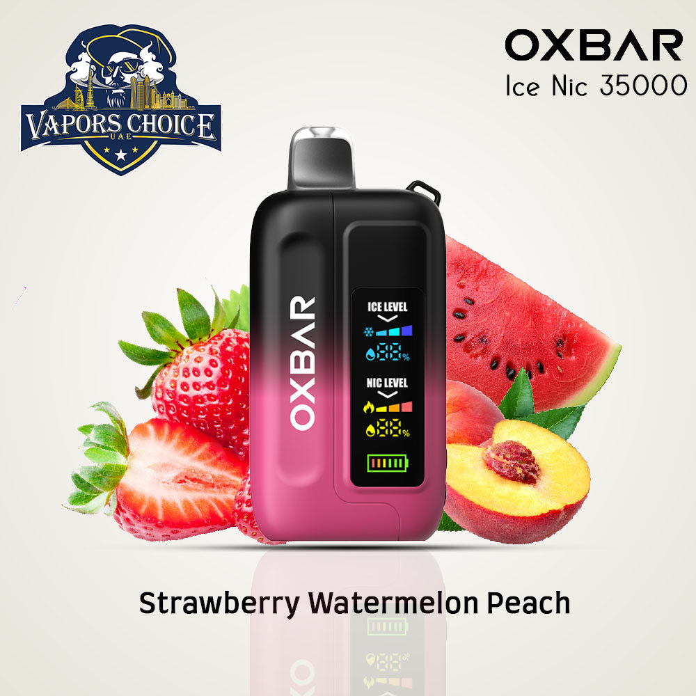 OXVA OXBAR THE FOX DISPOSABLE VAPE (35000 PUFFS) Strawberry Watermelon Peach UAE Dubai & Al Sharjah