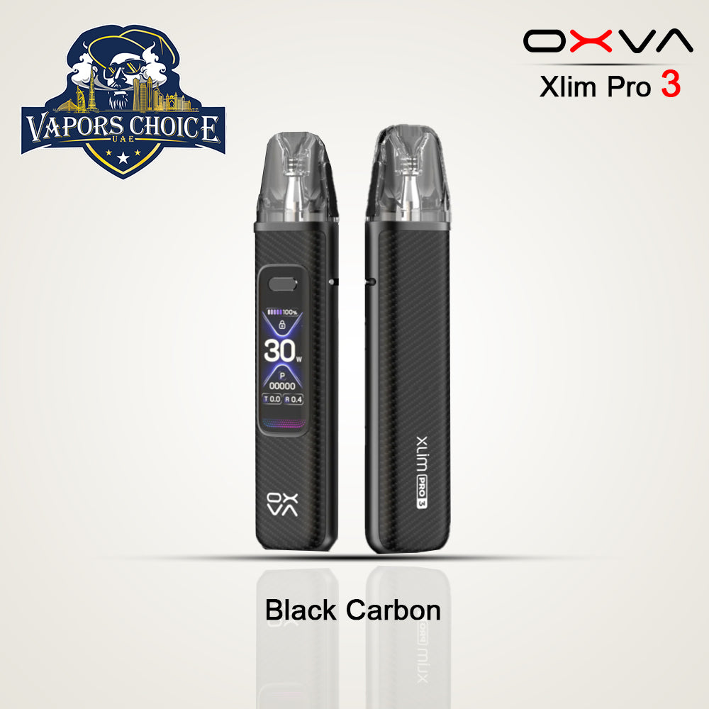 OXVA Xlim PRO 3 Pod System 1500mAh Black Carbon UAE Abu Dhabi