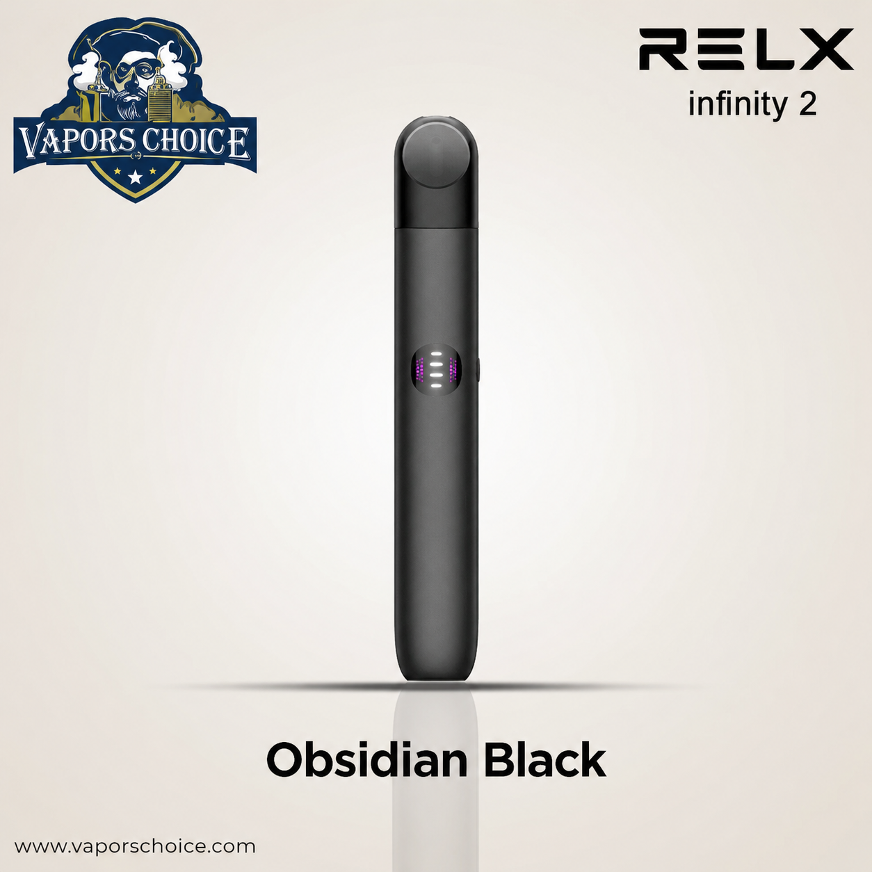 RELX Infinity 2 Device closed Pod System with LED Indicator &Obsidian Black & UAE & Dubai 