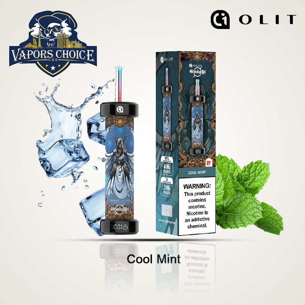 Olit Hookalit 40K Puffs Disposable Vape Cool Mint UAE Dubai