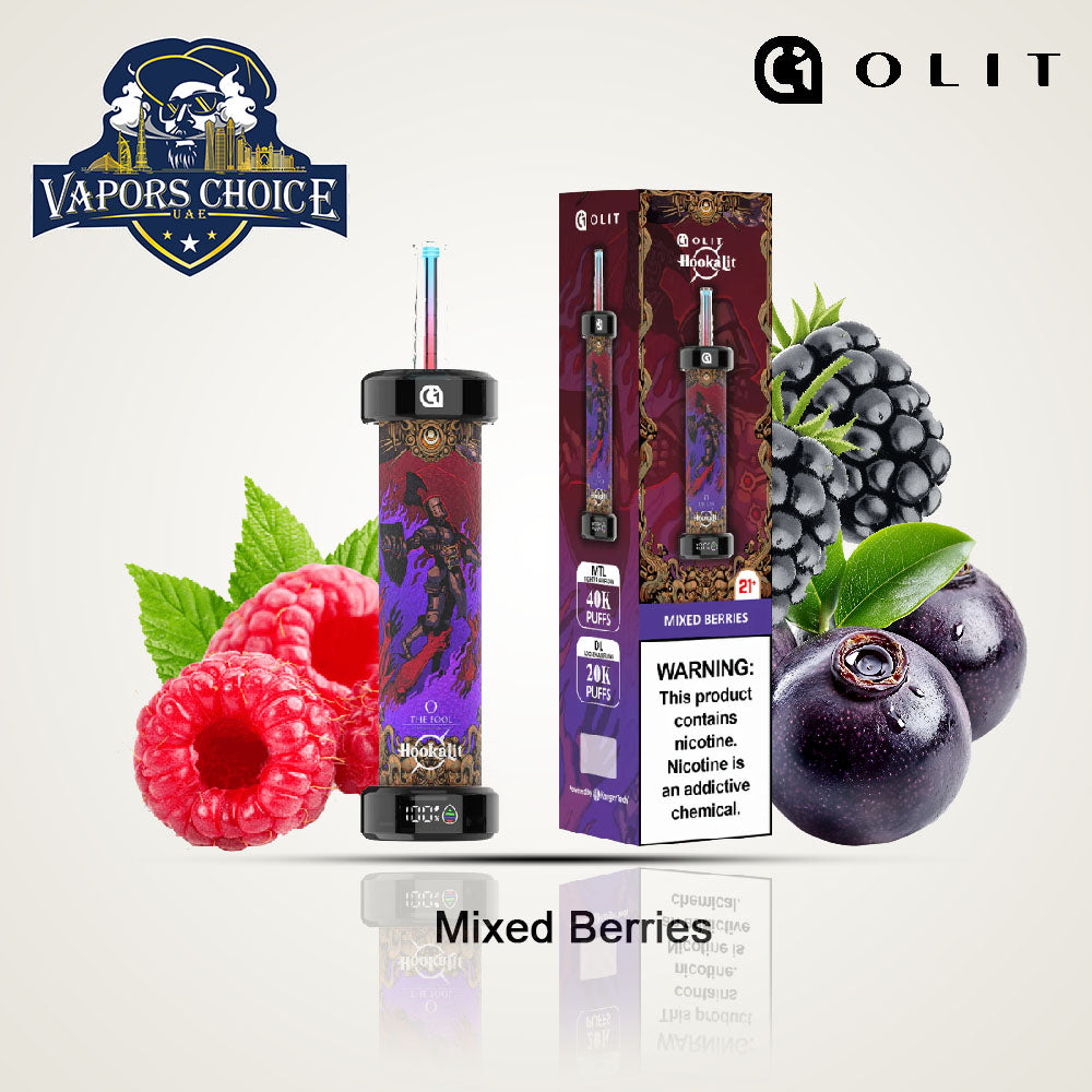 Olit Hookalit 40K Puffs Disposable Vape Mixed Berries UAE Al Sharjah