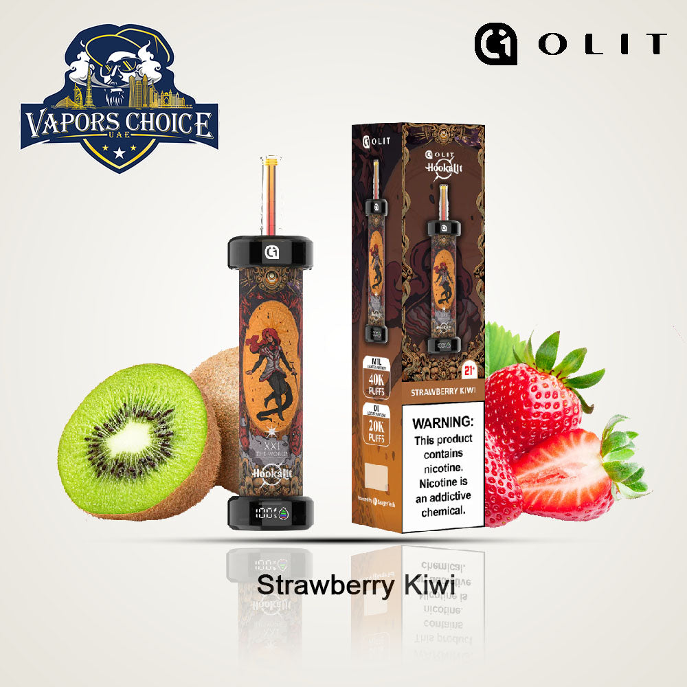 Olit Hookalit 40K Puffs Disposable Vape Strawberry Kiwi UAE Abu Dhabi & Dubai