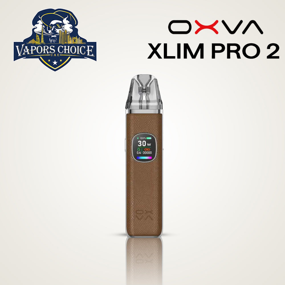 Oxva Xlim Pro 2 Pod System 1300mAh Brown Python UAE Abu Dhabi & Dubai