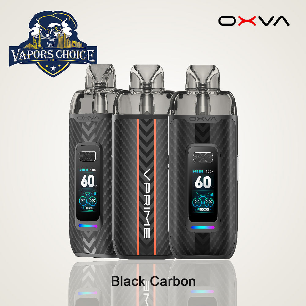 Oxva V Prime Vape Kit 60W 2600mAh Black Carbon UAE Abu Dhabi & Al Ain