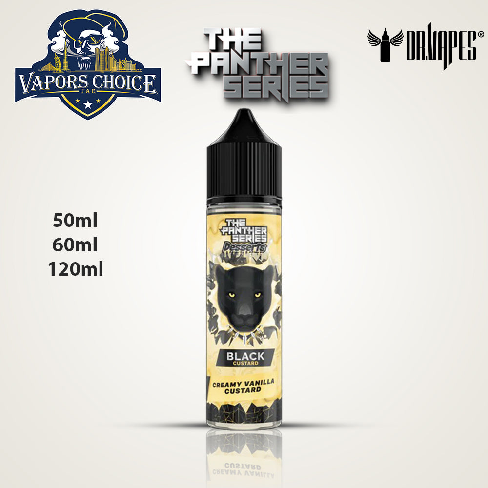 PANTHER SERIES E-LIQUIDS By DR.VAPE Black Custard UAE Ras Al Khaimah