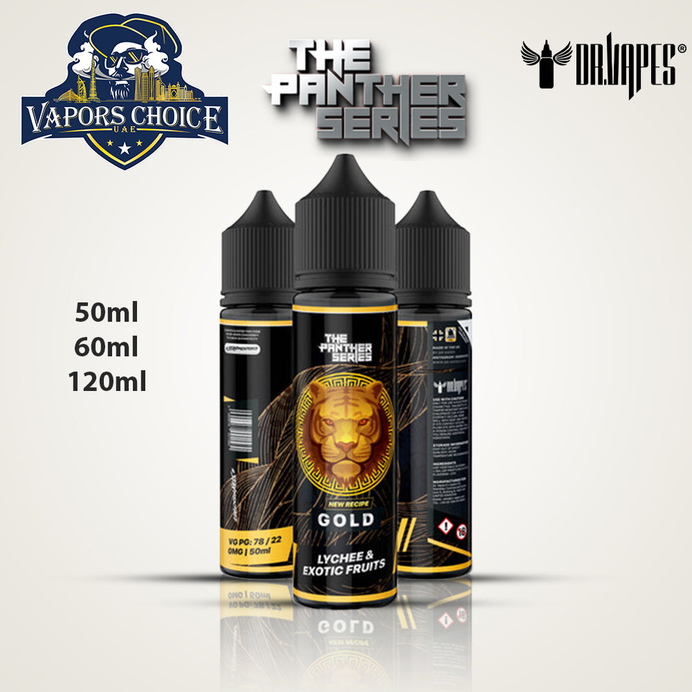 PANTHER SERIES E-LIQUIDS By DR.VAPE Gold Panther UAE Ajman