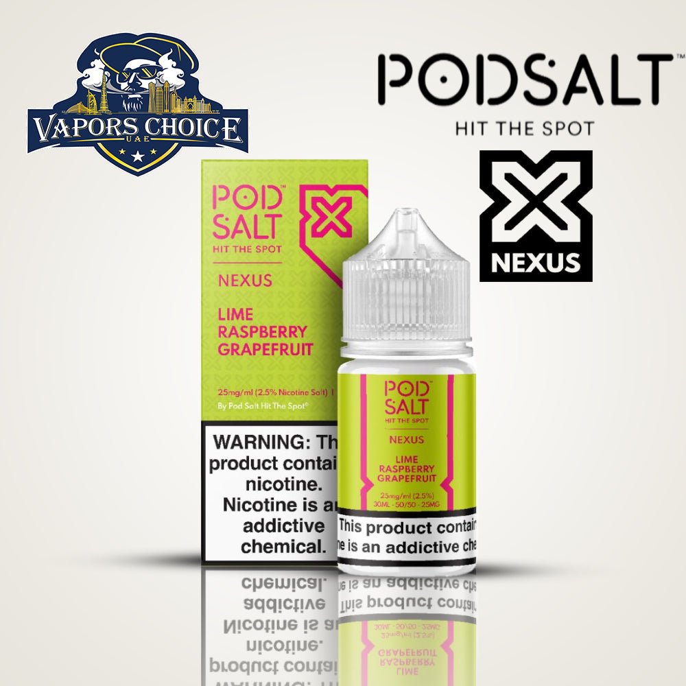 POD SALT NEXUS 20MG SALTNIC 30ML Lime Raspberry Grapefruit UAE Umm Al Quwain
