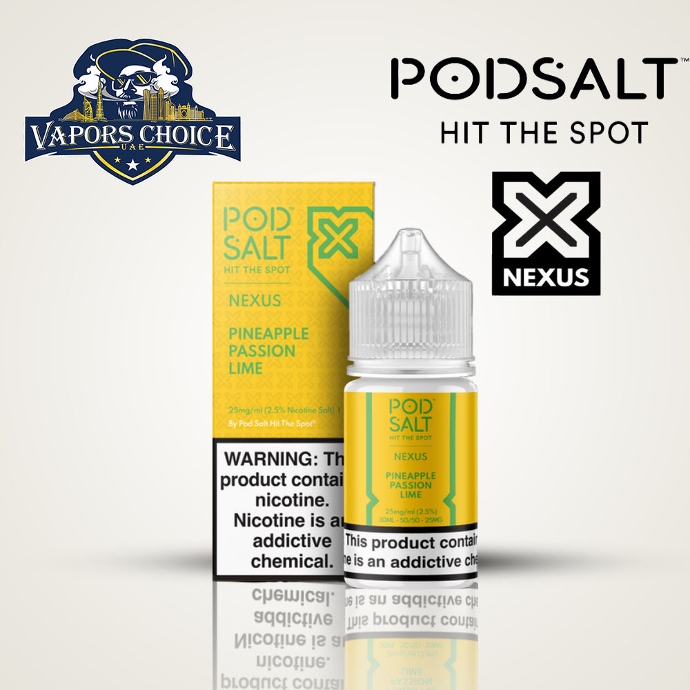 POD SALT NEXUS 20MG SALTNIC 30ML Pineapple Passion Lime UAE Al Ain