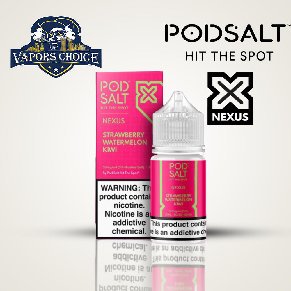 POD SALT NEXUS 20MG SALTNIC 30ML Strawberry Watermelon Kiwi UAE Ras Al Khaimah