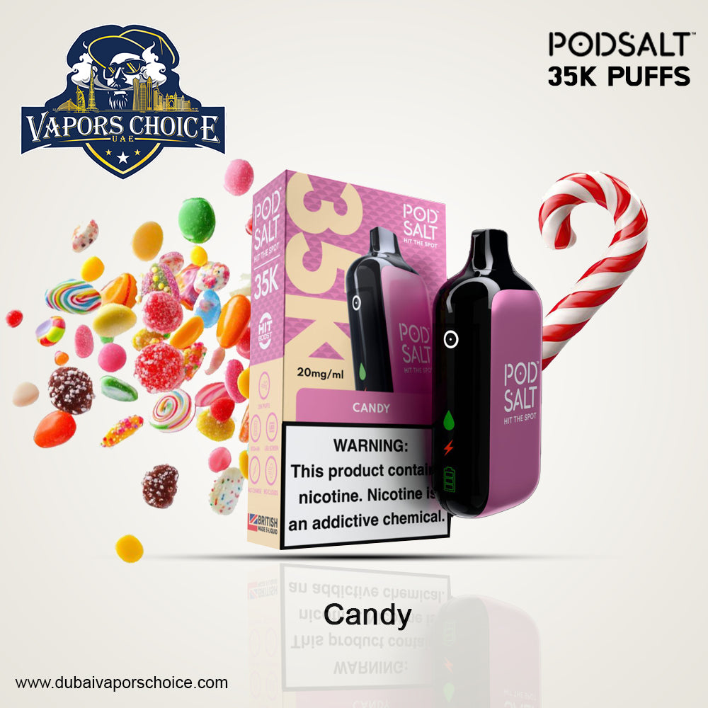 POD SALT 35K PUFFS DISPOSABLE VAPE 20MG Candy UAE Dubai