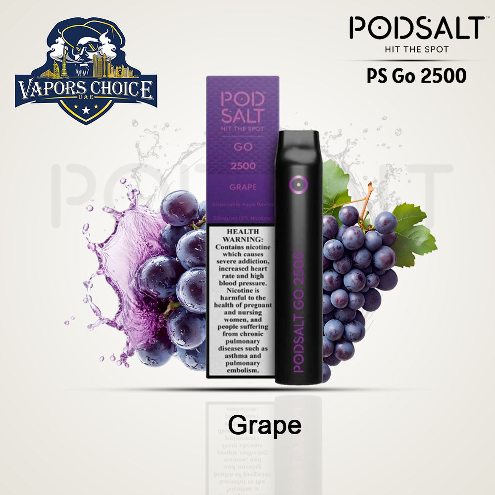 PS GO 2500 (20mg) 2500 PUFFS - DISPOSABLE VAPE From Pod Salt rape UAE bu Dhabi & Sharjah