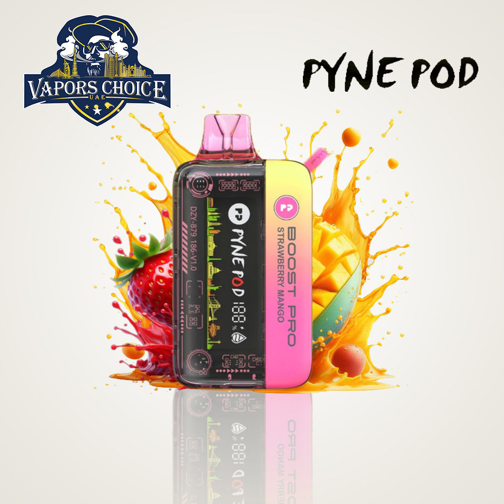 PYNE POD BOOST PRO 20000 PUFFS (50mg) - DISPOSABLE VAPE Strawberry Mango UAE Dubai