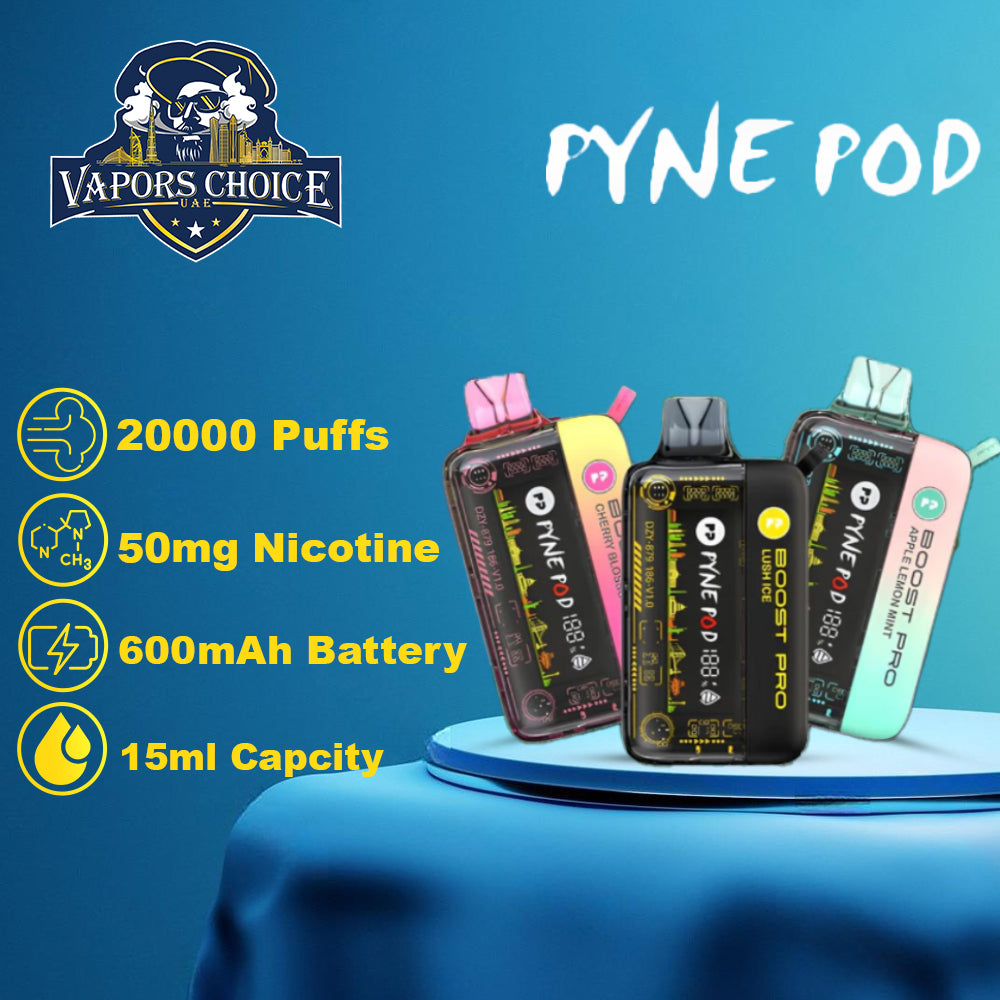 PYNE POD BOOST PRO 20000 PUFFS (50mg) - DISPOSABLE VAPE UAE Dubai