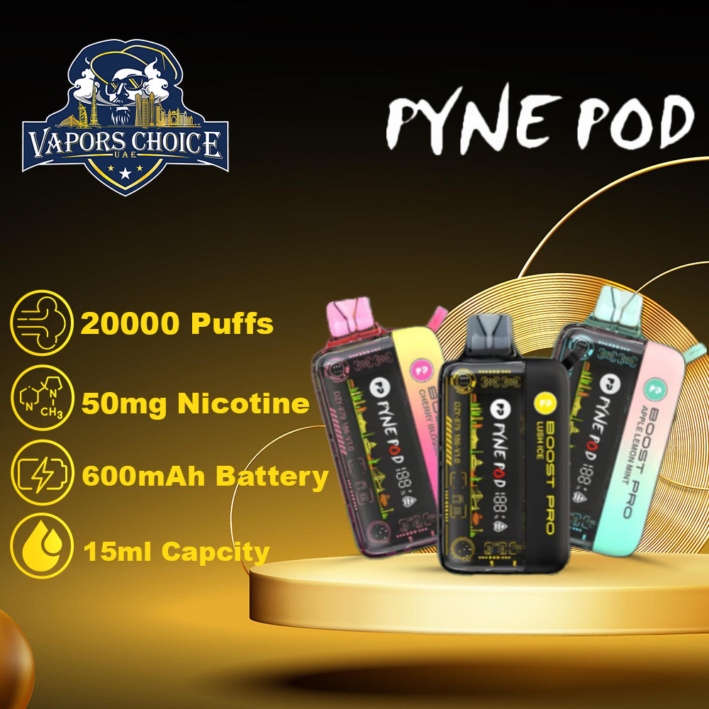 PYNE POD BOOST PRO 20000 PUFFS (50mg) - DISPOSABLE VAPE UAE Abu Dhabi